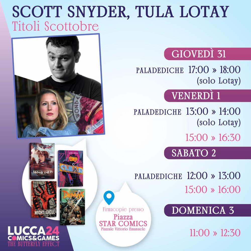 Scott Snyder e Tula Lotay Scott Snyder e Tula Lotay